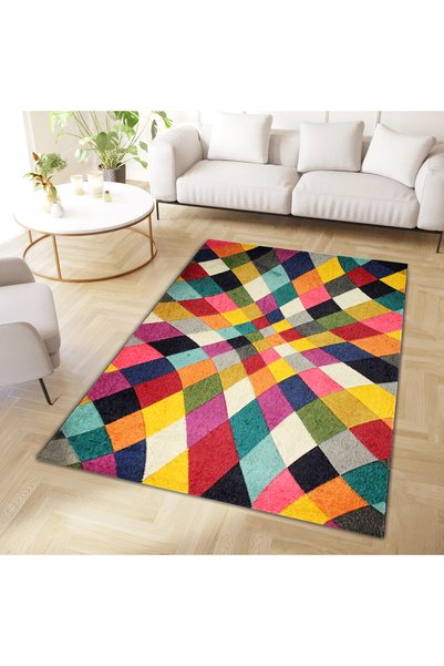 Rugs Modern Halı سجادة ديكور منسوجة بأشكال متعددة الألوان من مجموعة North Col...