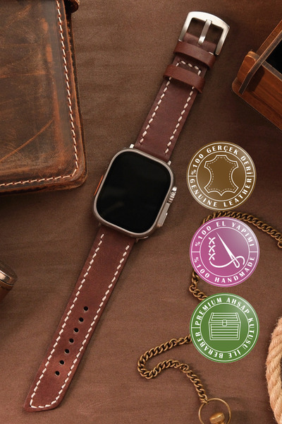 vagave Huawei Fit 3 Fit 4 Uyumlu Hakiki Deri Saat Kordonu Saat Kayışı - Pueblo