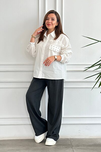 Yağmur Butik Cămașă cu detalii Troc