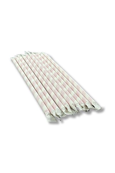 Home Red and White Paper Straws - 4000 Pieces