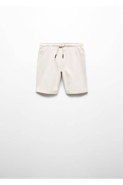 MANGO Kids Pantaloni scurți albaștri pentru copii