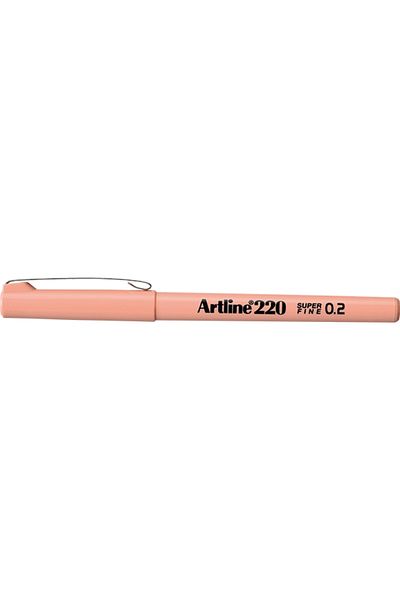 artline 220 Super Fine 0.2mm Felt Tip Pen Apricot (APRICOT)