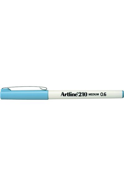 artline 210 قلم ذو طرف لباد ببطانة متوسطة 0.6 مم أزرق فاتح