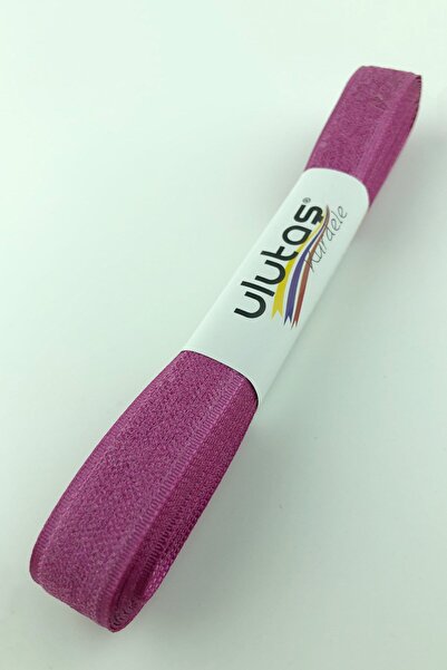 Limelia Панделка с кадифен ефект в цвят фуксия 1,5 см