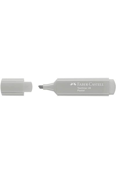 Faber Castell 1546 Fosforlu Işaretleme Kalemi Pastel Gri