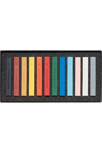 LYRA Polycrayon Soft 12 Pack Powder Pastel Paint Primary Colors / L5651120