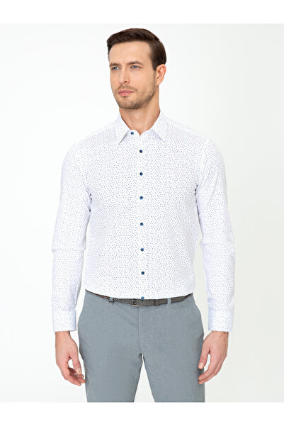 Cacharel Beyaz Slim Fit Uzun Kollu Gömlek 50247575-VR013