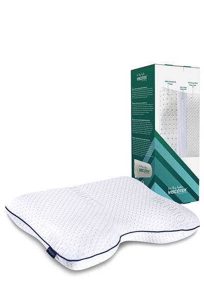 VİSCOTEX Visco Orthopedic Pillow with Neck Support 54X40X11Cm Anti-Snore White