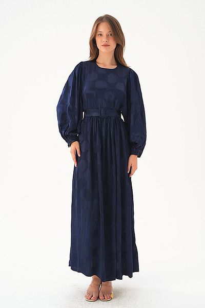 Rays 4215A Laci πουά φόρεμα με ζώνη