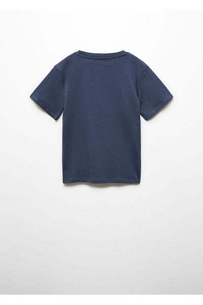 MANGO Kids Tricou albastru închis pentru copii
