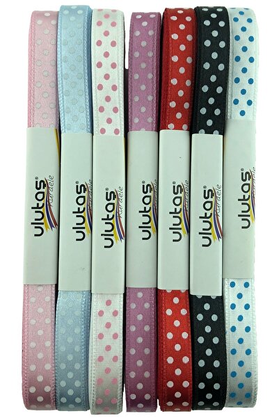 Limelia Panglică din satin cu buline 1 cm