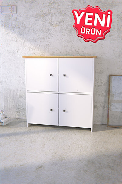 Mionte Flat-Pack Cube Ayakkabılık - Modern ve Şık Depolama Çözümü