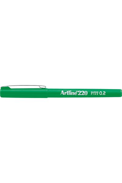artline 220 Super Fine 0.2mm Keçe Uçlu Kalem Yeşil