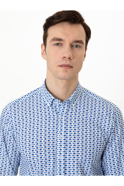 Cacharel Saks Slim Fit Uzun Kollu Gömlek 50247985-VR045