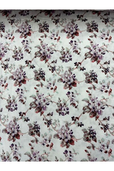 DünyaKumaş قماش الفلانيل بنقشة ندفة الثلج