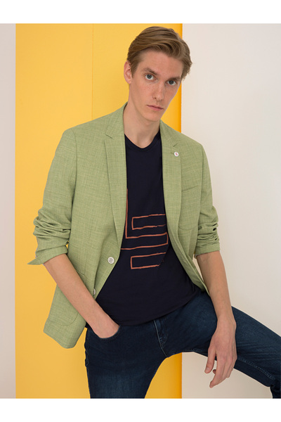 Cacharel Fıstık Yeşili Ex. Slim Fit Ceket 50234883-VR087