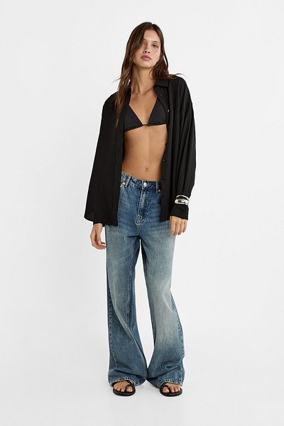 Stradivarius Linen blend shirt