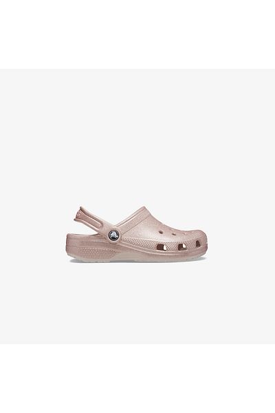 Crocs Classic Glitter t Baby Pink Slippers