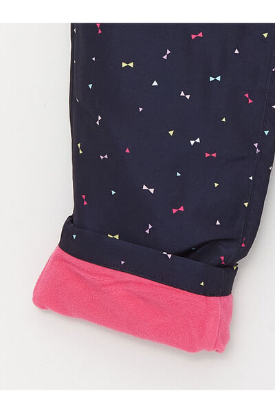 LC Waikiki Lw - Mintás polár bélésű lánynadrág elasztikus derékkal