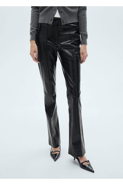 MANGO Woman Skinny pants in leather look