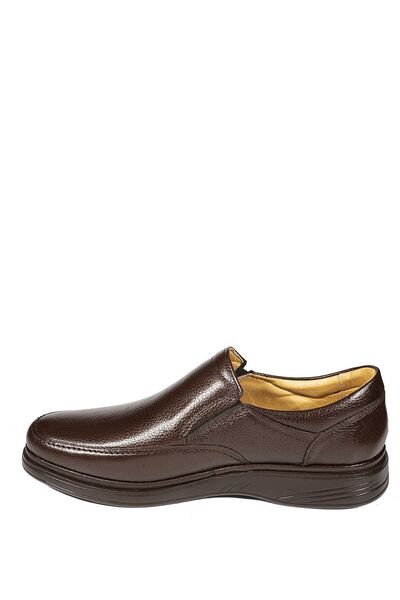 Ekinci Чоловічі коричневі повсякденні зручні ортопедичні туфлі з натуральної шкіри