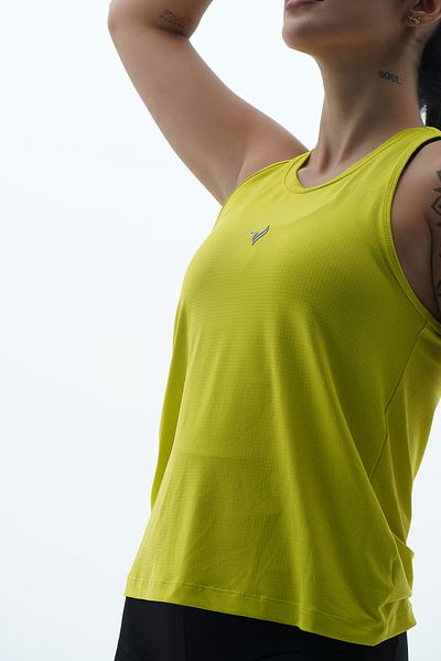 George Phoenix Flex Air - Neon Yellow Relaxed Fit Women's Sports Tank Top