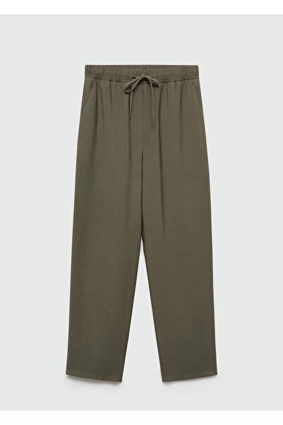 MANGO Woman Lace-up jogger pants