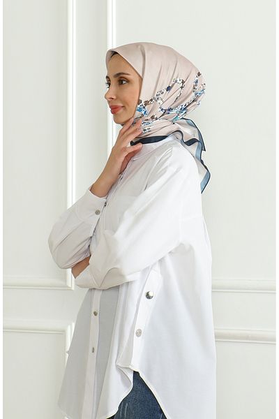 sefamerve Κασκόλ Rayon Karaca 81051-09 - Navy Blue Powder