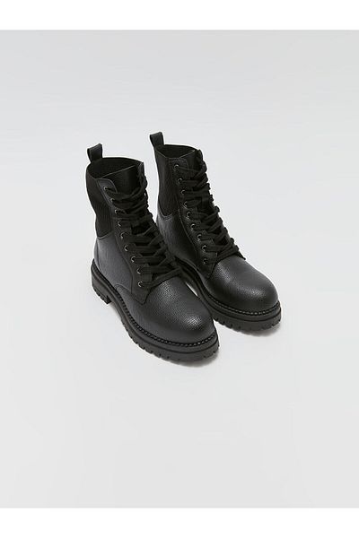 LC Waikiki Lw - Leather Look Lace up Women's Boots