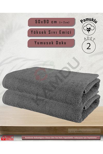Embays (2 Pieces) Cotton Towel (50X90Cm) Barber Towel, Hairdresser Towel, Athlete Towel, Hand Face Towel