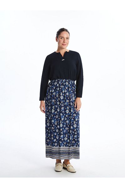 LC Waikiki Lw - Fusta de damă cu model cu talie elastică