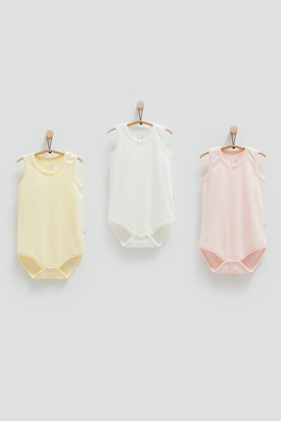 Caramell 100% Cotton 3-Piece Athlete Body Set Baby Girl