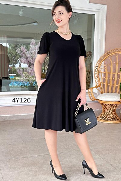 İnce Topuk Kolları Volanlı Buzi Elbise 4Y126