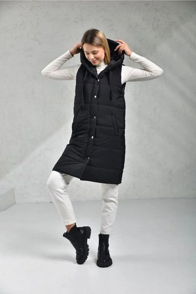 EC MODA Women's Hooded Quilted Puffer Vest