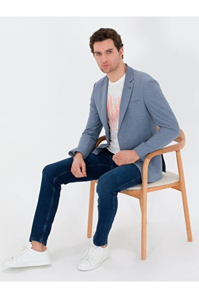 Cacharel Mavi Slim Fit Ceket 50271261-VR036