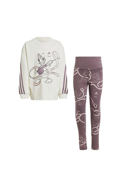adidas Lg Dy Md Jog Iv9618-c Cream Color Children's Tracksuit Set