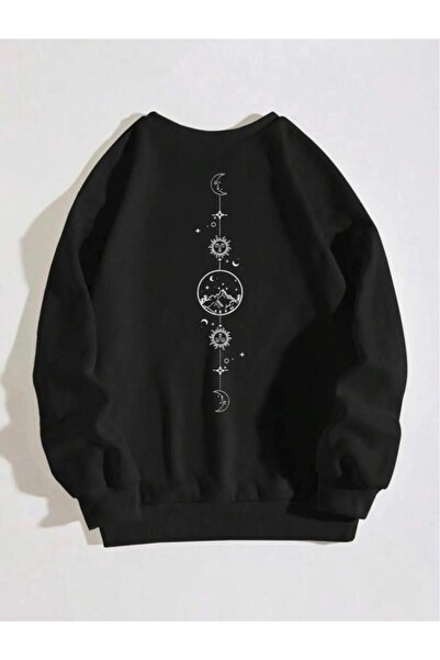 Massgai Dukserica Crescent Star Unisex Oversize kroj - okrugla kragna , zadnj...
