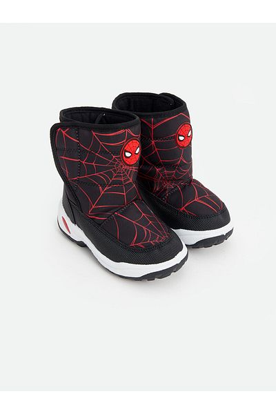 LC Waikiki Lcw Steps Black Spiderman Printed Baby Boy Snow Boots