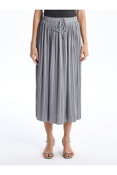 LC Waikiki Lw - Satin Women's Skirt with Elastic Waist