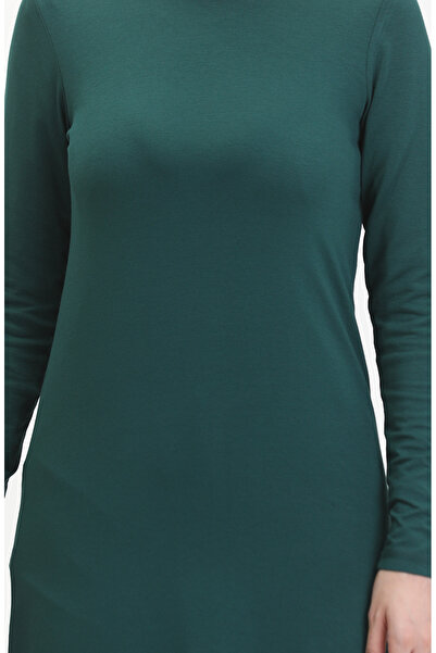 sefamerve Μακρύ τουνίκ Emerald Green Viscose - 10345-02