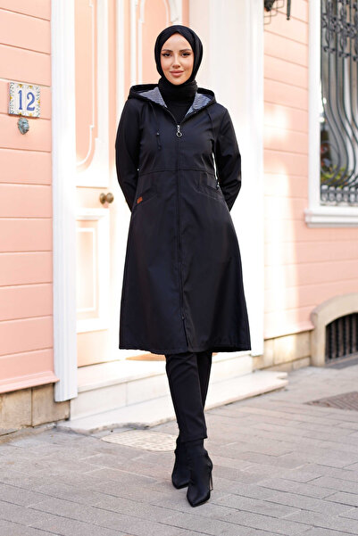 Pamuk Butik Kadın Büzgü Detaylı Cepli Trençkot