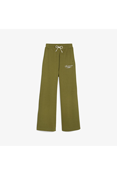 Puma Classics+ Relaxed Kadın Yeşil Eşofman Altı