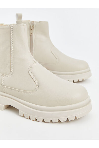 LC Waikiki Δερμάτινες μπότες για κορίτσια με φερμουάρ