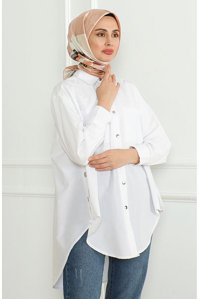 sefamerve Κασκόλ από κρεμμύδι με μοτίβο Karaca Rayon 81054-05
