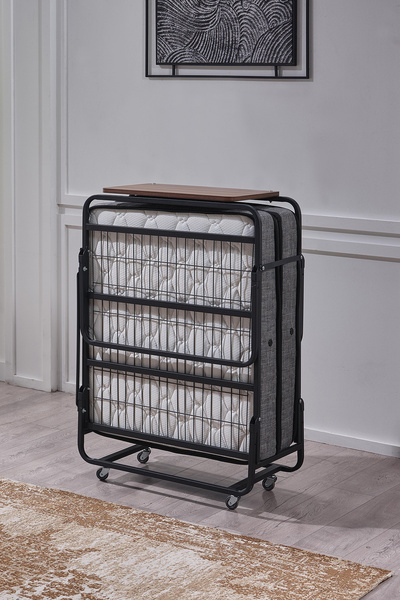 Home Katlanır Somya Metal Karyola ve Yatak Seti 80x190 - 90x190