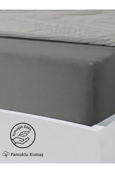 MiaGrace 180X200Cm Oversized Cotton Bed Sheet for Two - Depth +30Cm Elastic