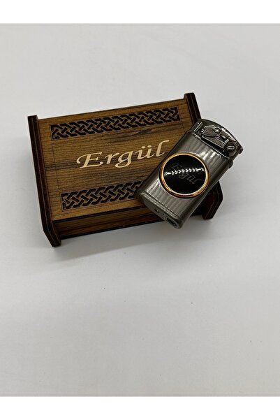 Bymiel Kişiye Özel Ahşap Kutusunda Işıklı Çakmak