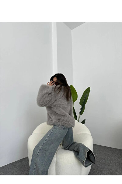 candybia Women's New Season Shawl Collar Fur