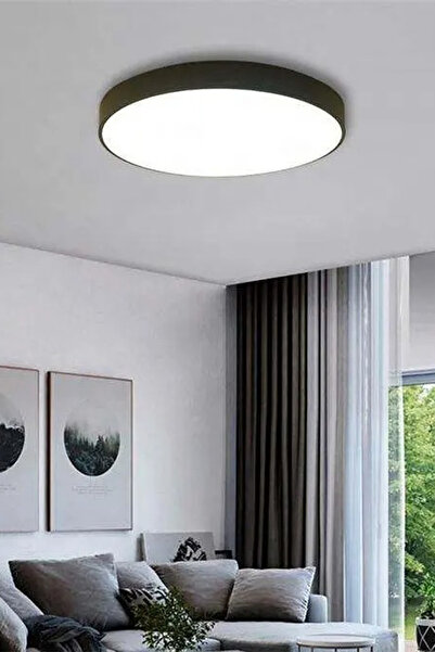 Lenart Lighting Dolunay Model Yuvarlak Tavan Avizesi,3 Renk Aydınlatmalı,kumandalı Led Avize,ofis, Salon Aydınlatma