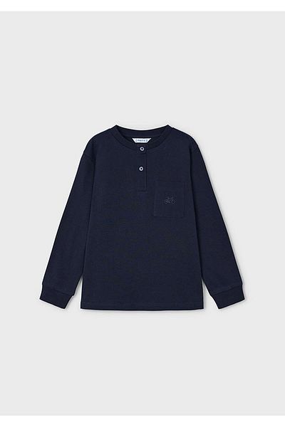 MAYORAL Tricou de iarnă pentru băieți - guler dominator, bleumarin